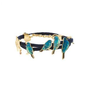 Marc Alary x J.Crew double-wrap leather Swallow bracelet (Limited Edition)